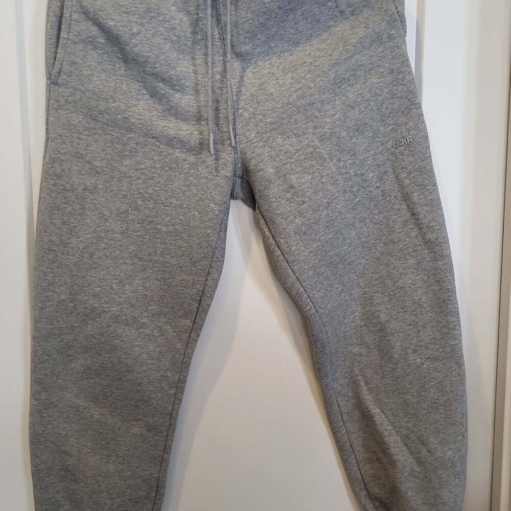 Laker Logo Grey Fleece Joggers Sweatpants